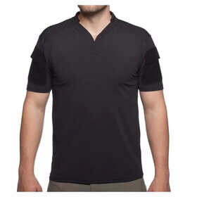 Velocity Systems Short Sleeve Boss Rugby Shirt in Black